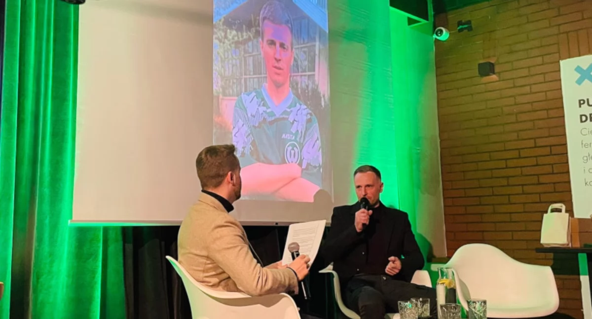 Maciej Żurawski spotkał się z kibicami Warty Poznań, fot. Beata Oryl-Stroińska