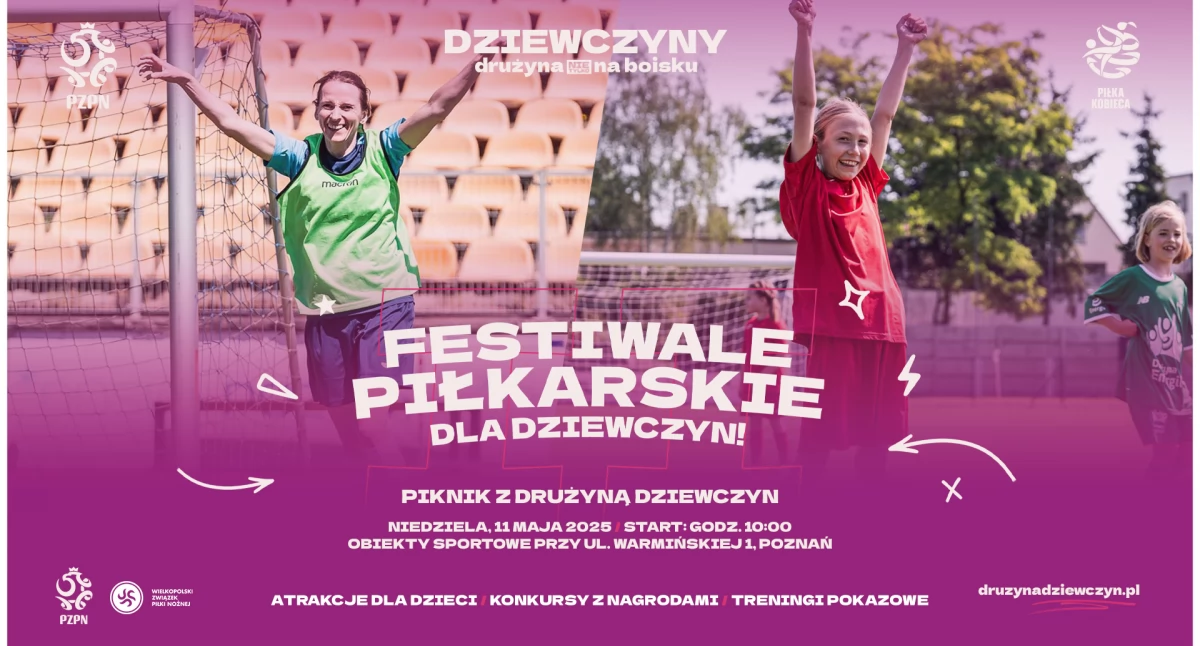 Piłka nożna kobiet, Piknik Drużyną Dziewczyn wszystkich województwach początek Poznań - zdjęcie, fotografia