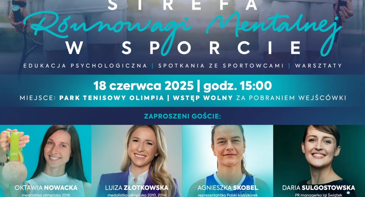 Tenis, jeszcze było Medalistki olimpijskie managerka Świątek Poznań - zdjęcie, fotografia