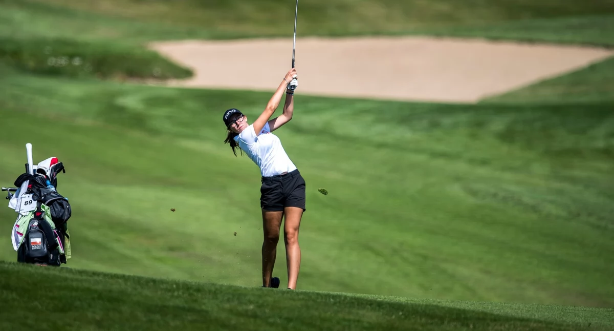 Golf, Międzynarodowe Mistrzostwa Polski Golfie podpoznańskim Black Water Links piątku - zdjęcie, fotografia