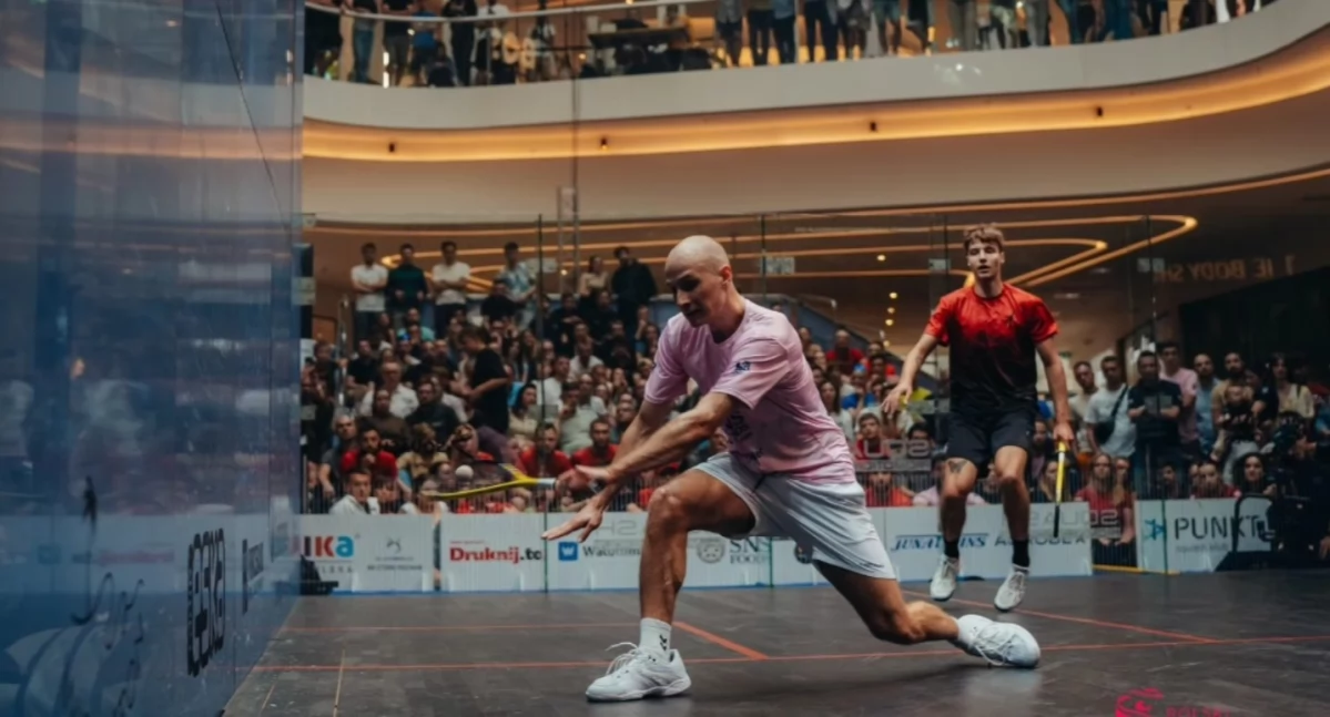 Squash, Squash światowym poziomie Poznaniu Zawody czwartku środę pokazowe treningi gwiazd - zdjęcie, fotografia