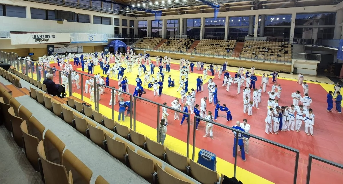 Judo, Mistrz Japonii Poznaniu medalista olimpijski Brother Champion - zdjęcie, fotografia