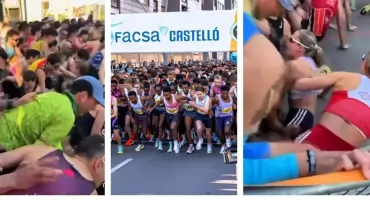 Alicja Konieczek staranowana i poturbowana podczas biegu w Castellon. 