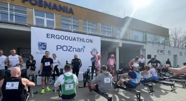 Jeszcze bez wody, ale sezon WZTW zainaugurowany. Jubileuszowa edycja Ergoduathlon Poznań GALERIA