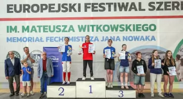 Europejski Festiwal Szermierki bardzo udany dla młodzieży z poznańskich klubów