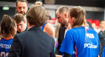 Wojciech Szawarski i Malina Piasecka po meczu w Wilnie. Z kim Enea AZS zagra w EuroCup?