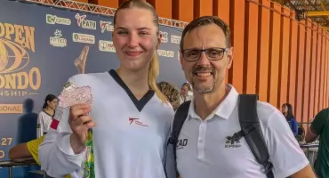 Dagmara Haremza na podium PŚ w Brazylii, a w Warszawie taekwondziści AZS AWF rozbili bank