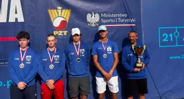 Juniorzy AZS-u Poznań drużynowymi mistrzami Polski w tenisie 